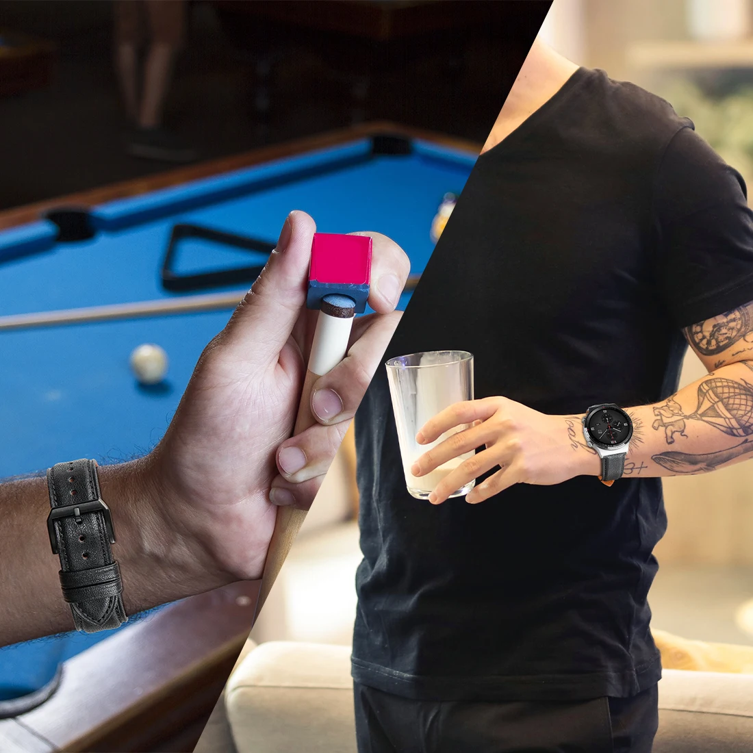 MAIKES Calfskin Leather Watchband Quick Release Watch Band Wrist Strap 18mm 20mm 22mm 24mm Unisex Smart Watch Strap Accessories