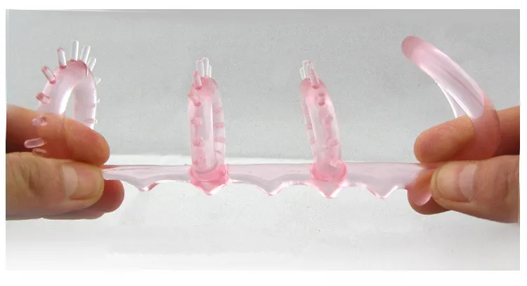 Силиконовое кольцо для пениса мужчин эротическое удлиняющее с задержкой Тройное