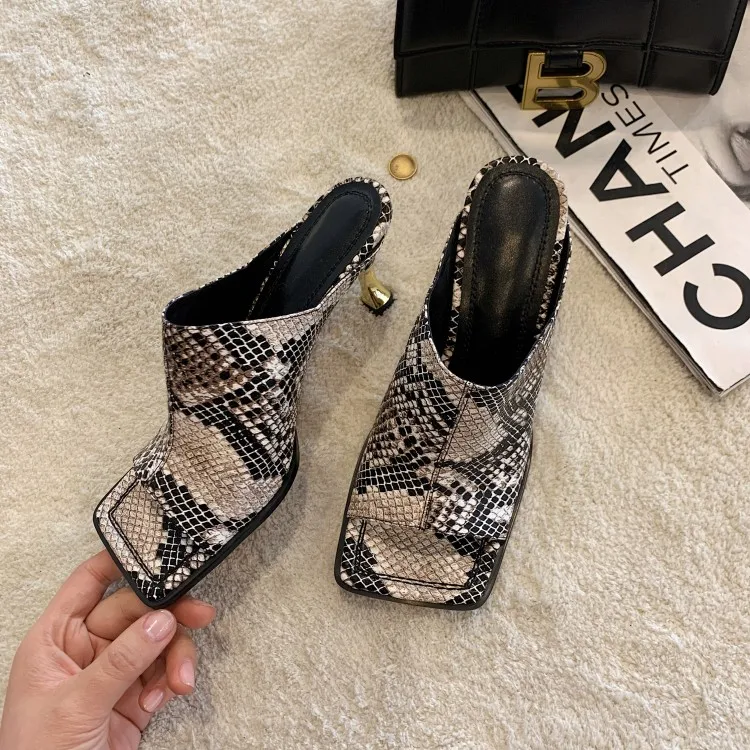 Босоножки MLJUESE женские из мягкой бычьей кожи шлепанцы с открытым носком в римском