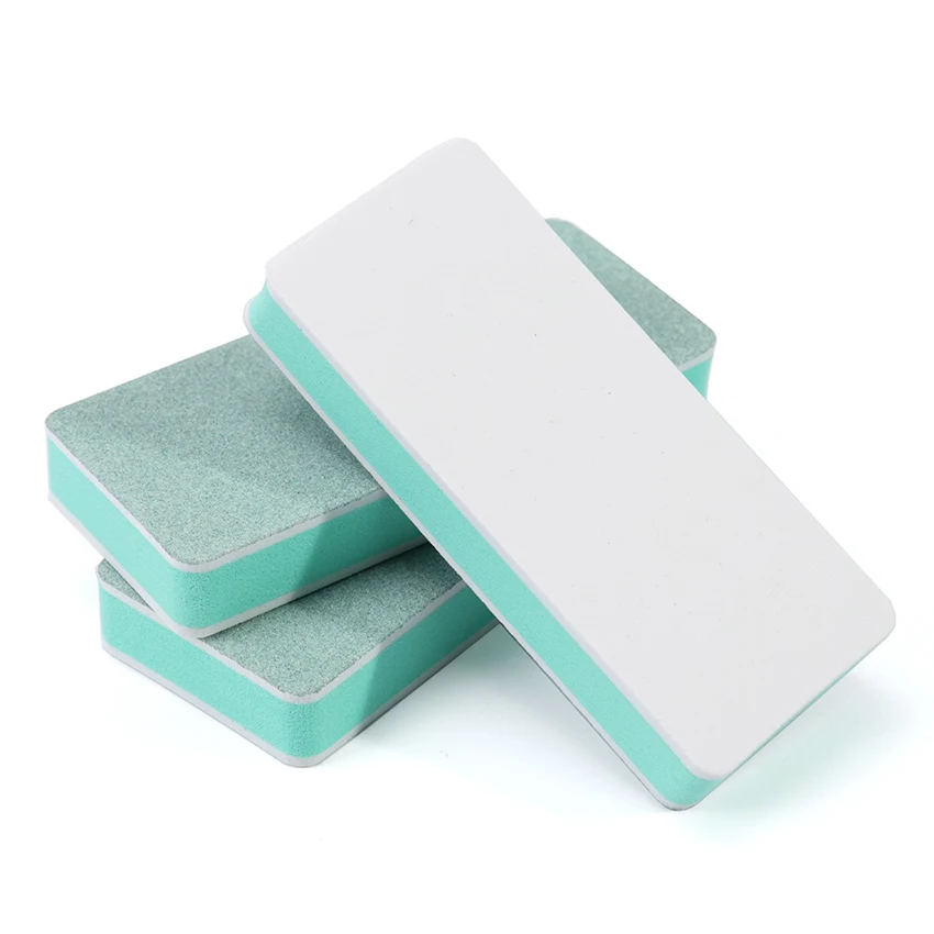 1 шт. двухсторонний полированный пилка для ногтей Зеленый Белый Wenwan блок Модный