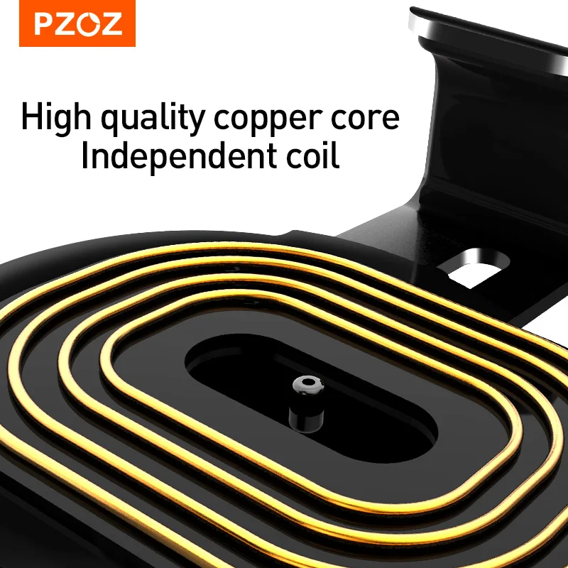 pzoz mobile phone car bracket wireless charger for iphone xs 12 pro max samsung huawei air vent mount gps bracket phone holder free global shipping