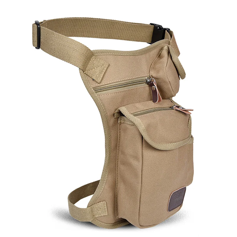 Мужская поясная сумка холщовая мессенджер сумки через плечо для мотоциклистов