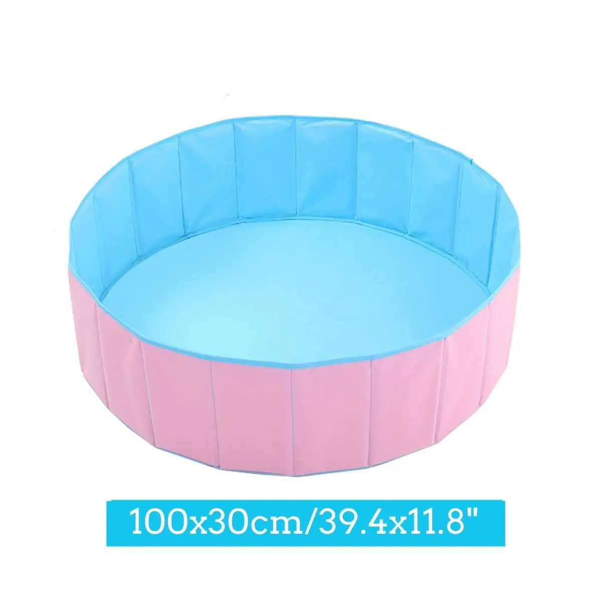 PinkBlue 100x30cm Детский манеж, блестящий мяч, ямы, складной мяч, бассейн, 100 шт, Океанский шар, игрушка, моющийся, складной забор, 3 размера - Цвет: PinkBlue 100x30cm