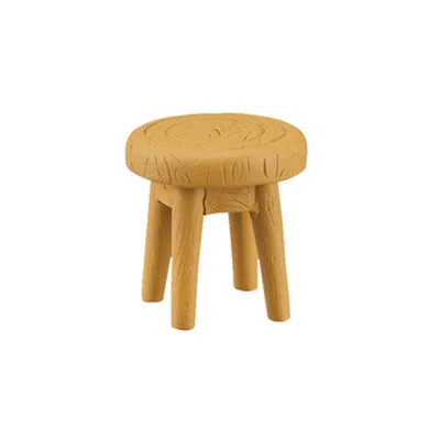 Z round stool 1:12 японский каваи мультфильм талисман счастливый год вечерние суши торт кофе мороженое пирог стул стол ТВ чайник конфеты игрушка - Цвет: Z round stool