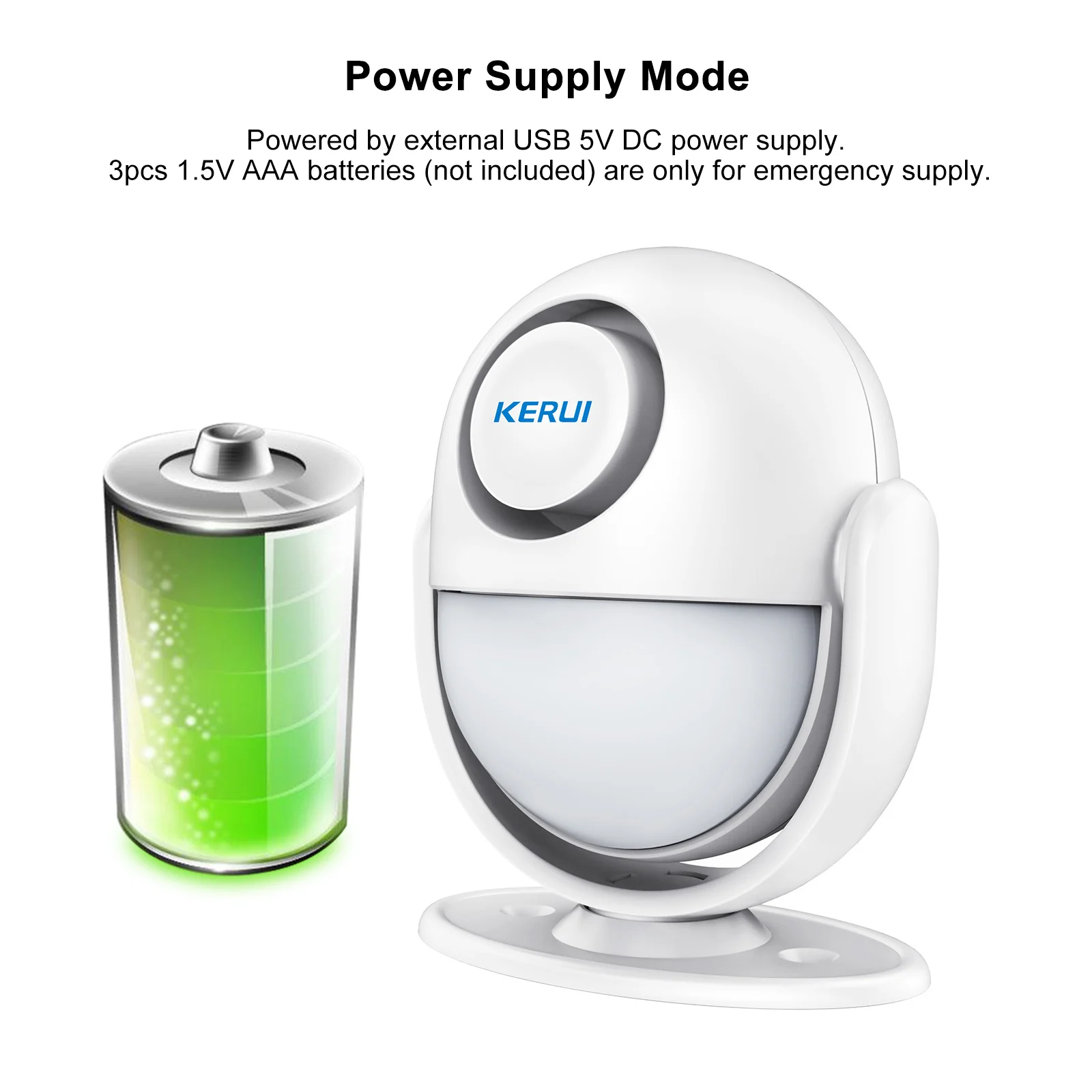 

KERUI Tuya PIR Motion Sensor Wireless Passive Infrared Detector Security Burglar Alarm Sensor 120dB Remote Control Security Kit