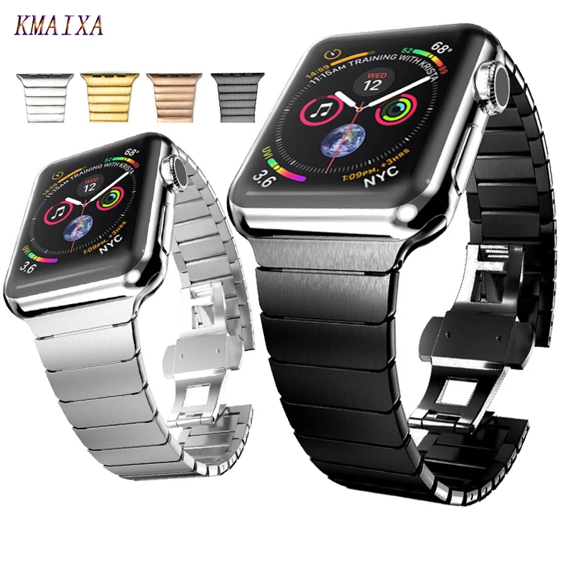 Ремешок из нержавеющей стали для apple watch band 44 мм 38 мм iwatch band 42 мм 40 мм correa apple watch 5 4 3 2 1 браслет