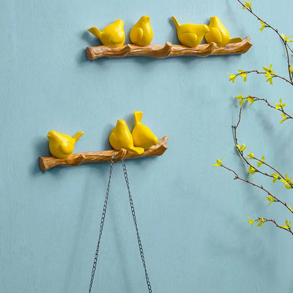 Новинка Настенный декор аксессуары для дома вешалка гостиной в виде птицы из