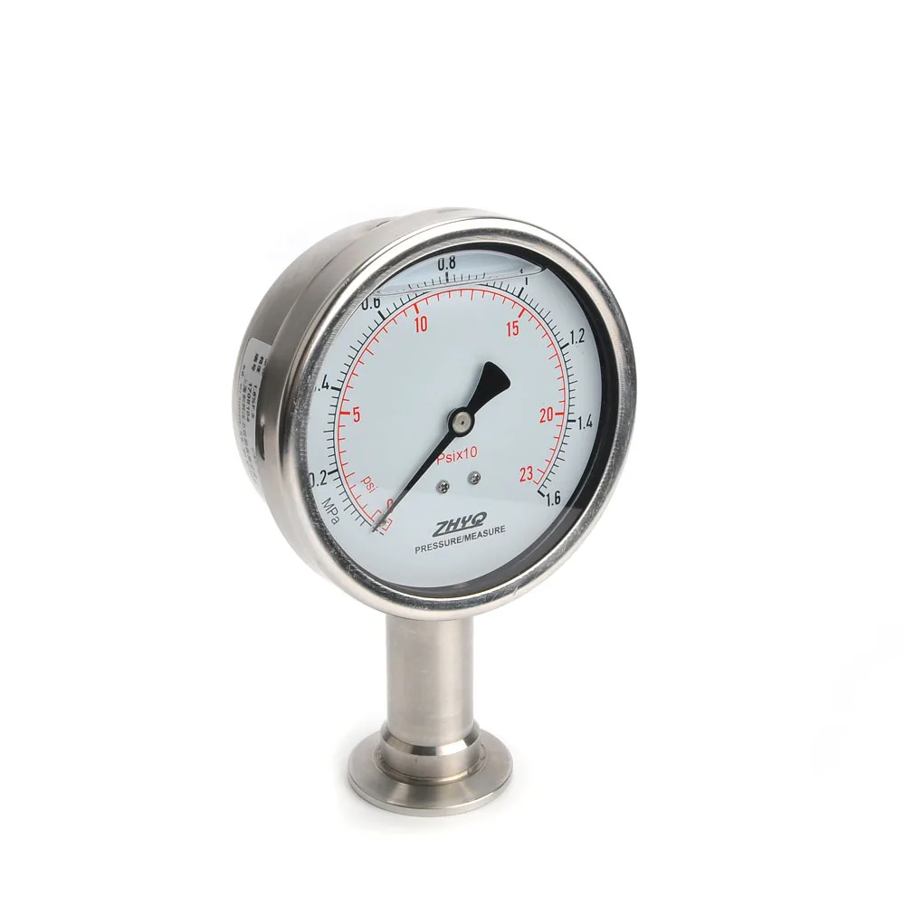

Shockproof Clamp Diaphragm Pressure Gauge