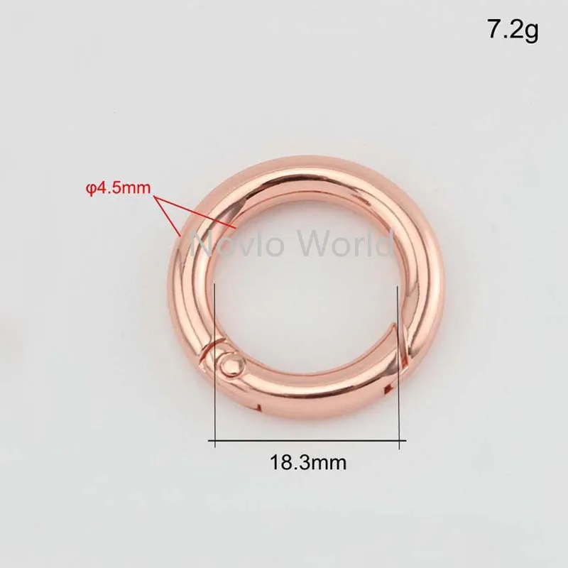 Мир Nolvo 5 20 18 3 шт. 6 цветов 3/4 мм дюйма Круглый карабин защелка ТРИГГЕРНАЯ Пружина