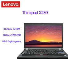 Used Laptop Lenovo ThinkPad X230 Notebook Computers 4GB Ram Laptop 12 Inches Win7 English System Diagnosis Pc Tablet