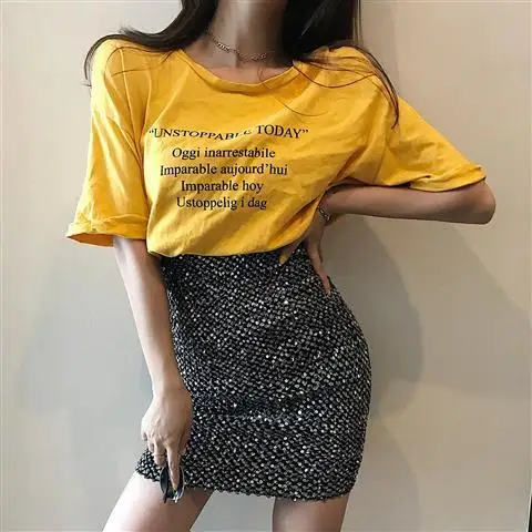 

Skirt Women's Summer Women's Elastic Casual Skirt High Waist Short Skirt Woman Skirts Mujer Faldas Saias Mulher