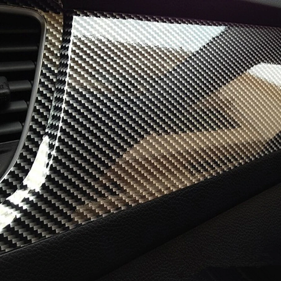 

Glossy Black gold 2d Carbon Fiber Vinyl film Car Wrap With Air Free Bubble DIY Car Tuning Part Sticker car styling