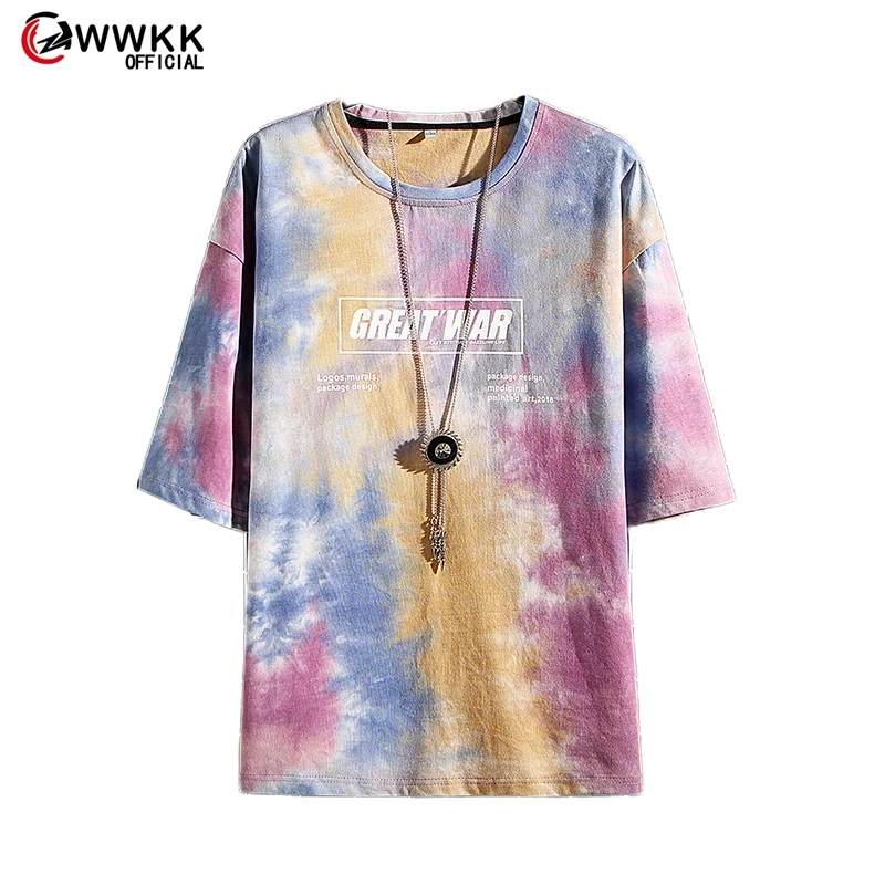 WWKK 2020 Мужская футболка с коротким рукавом пара повседневная Джокер модная