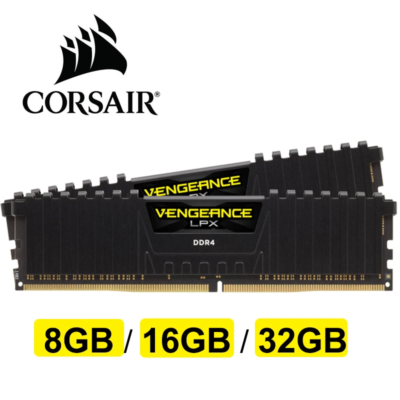 

CORSAIR Vengeance LPX 8GB 16GB DDR4 PC4 2400Mhz 3000Mhz 3200Mhz Module 2400 3000 PC Cmputer Desktop RAM Memory 16GB 32GB DIMM