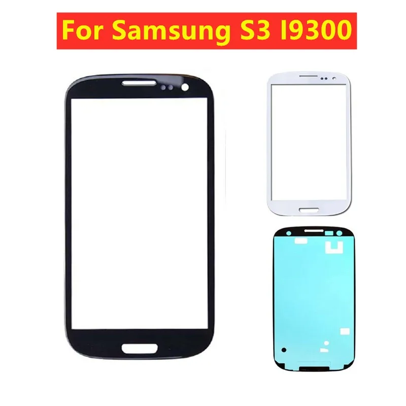 Замена внешнего стекла ЖК-дисплея для Samsung Galaxy S3 i9300 i9305 i9300i i9301 i9301i T999 Передняя