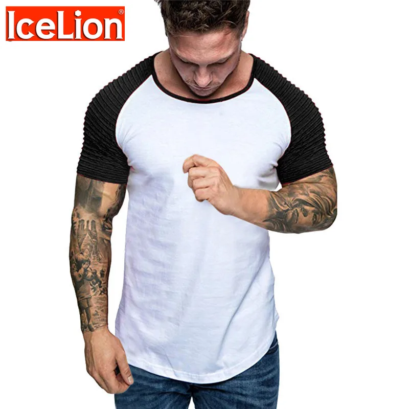 

2023 Летняя мужская футболка с коротким рукавом и круглым вырезом