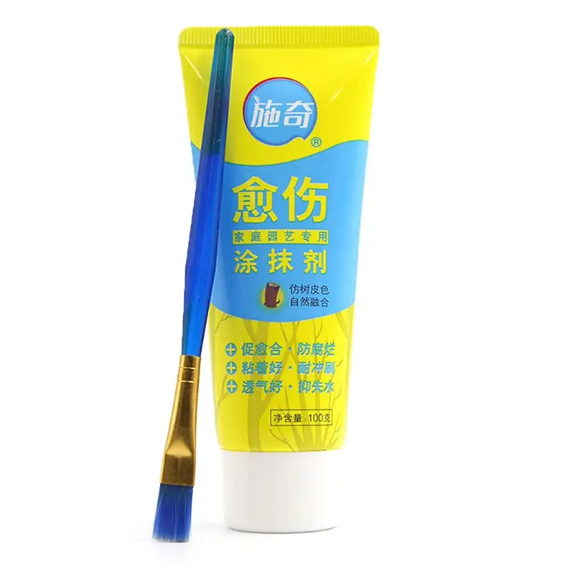

2020 New 100g Tree Wound Bonsai Cut Paste Smear Agent Pruning Compound Sealer with Brush