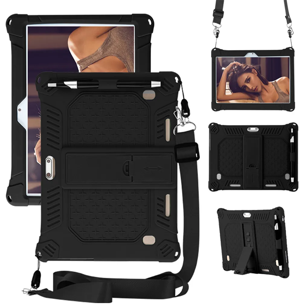 Силиконовый чехол подставка для Hoozo 10 1 YELLYOUTH BeyondTab Dragon Touch K10 Wecool Yuntab K107/K17 + плечевой