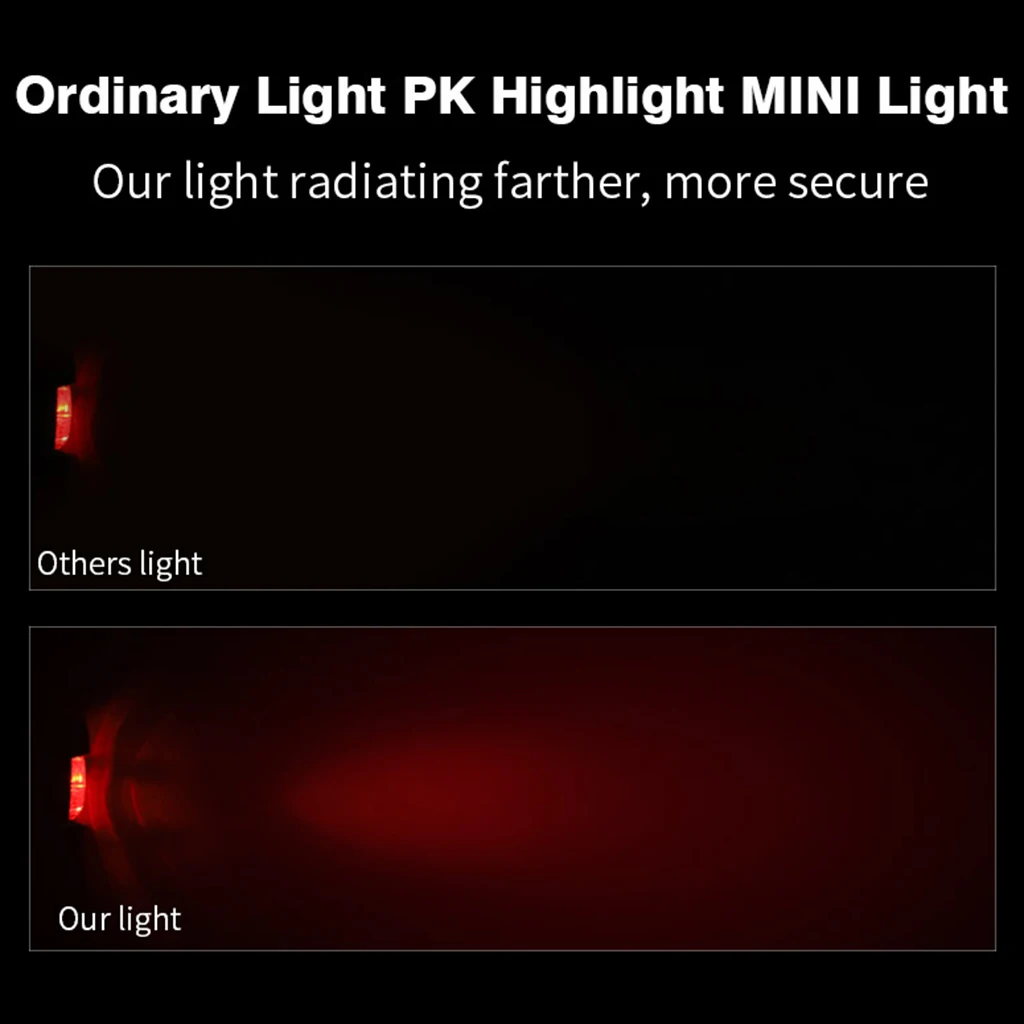 Sepeda Bersepeda Lampu Belakang Sepeda Lampu dengan 3 Mode Cahaya