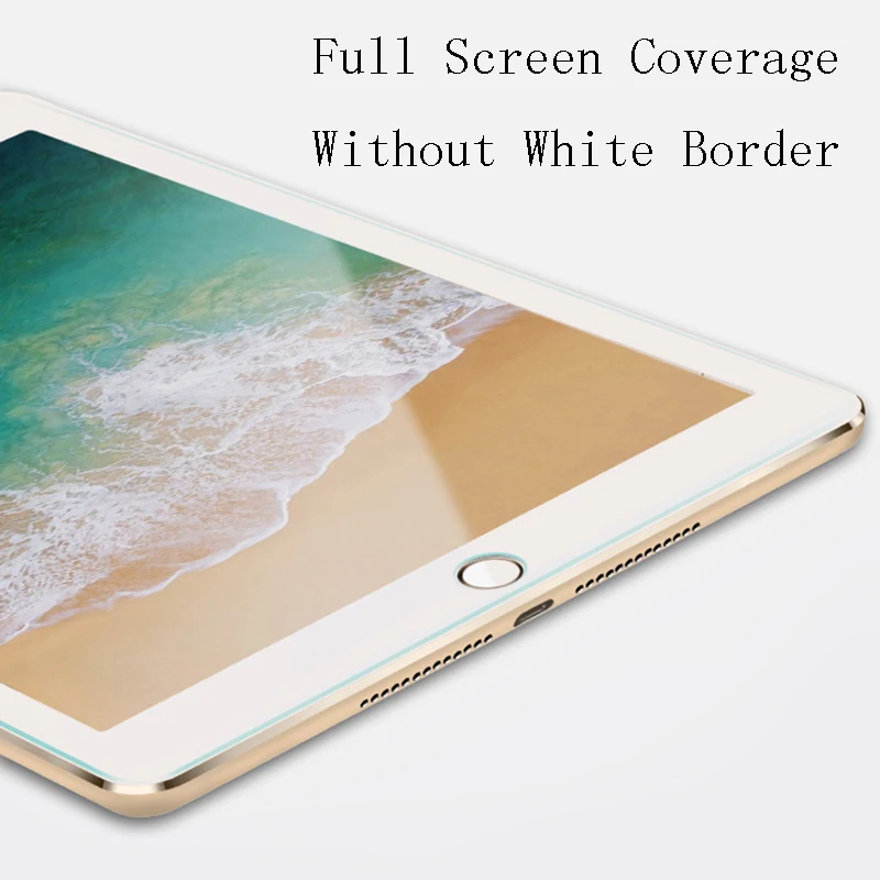 tempered glass for apple ipad 9 7 2017 2018 a1822 a1823 a1893 a1954 full coverage screen protector glass for ipad 5th 6th gen free global shipping