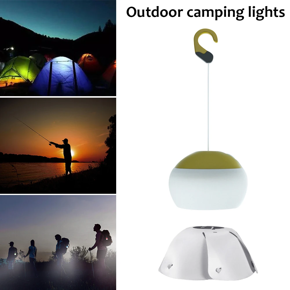 

USB Charging Camping Lantern Protable LED Multifunction Soft Light Three Brightness Hook Outdoor Home Party Atmosphere Lamp