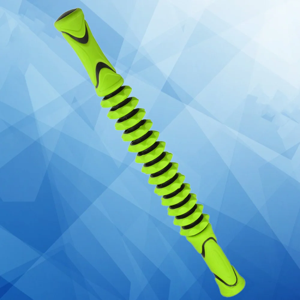 

1PC Muscle Relaxing Roller Rolling Stick Gear Massaging Rod Yoga Accessory for Home Shop Random Color