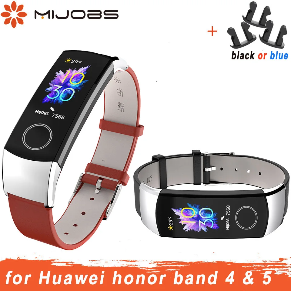 Ремешок для huawei Honor Band 5 ремешок, умный Браслет для Honor Band 4 ремешок из натуральной кожи для браслета 5 Смарт-Аксессуары
