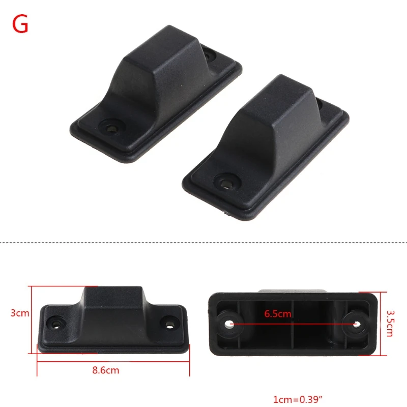 

1Pair Replacement Plastic Stud Luggage Feet Pads for Luggage Bags Suitcase Stand Feet 066F