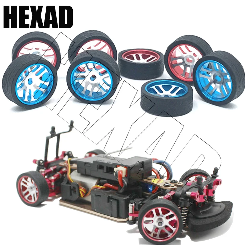 

4Pcs RC Car Tires & Wheels for WLtoys K969 K989 Dgawd Mini-Z RC 1/28s