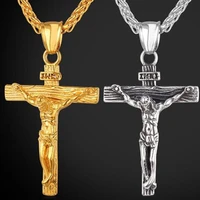 2021 trendy all match necklace easter jesus cross necklace christian religious totem collar male necklace joyero jeweler gothic