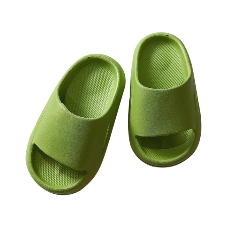 

Summer Slippers Baby Girl Boy Shoes Sandals Children Thick Soled Soft Soled Home Solid Color Bathroom Home Slippers