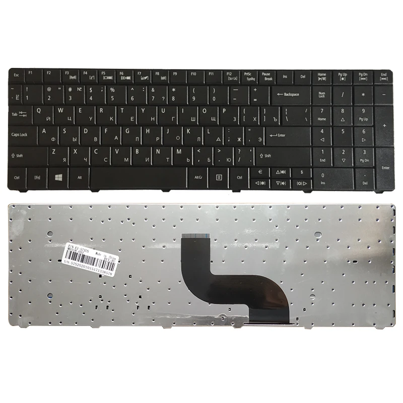

Новая клавиатура для ноутбука Acer Aspire E1-571G E1-531 E1 521 531 571 E1-531G E1-521, черная, Русская раскладка