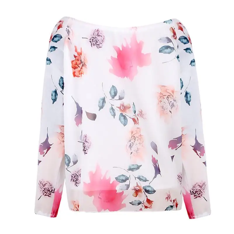 S-5XL женская рубашка Повседневная Свободная Летняя одежда с длинными рукавами на