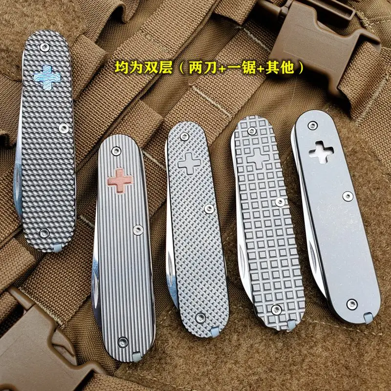 Складной нож из титанового сплава для повседневного использования резки полой