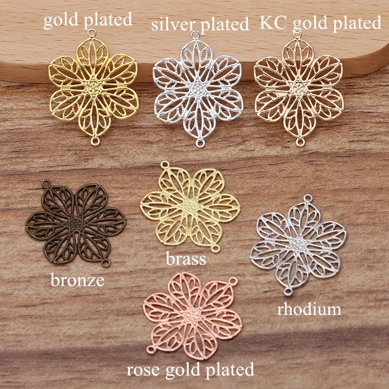 Латунные филигранные соединительные Подвески для изготовления ювелирных