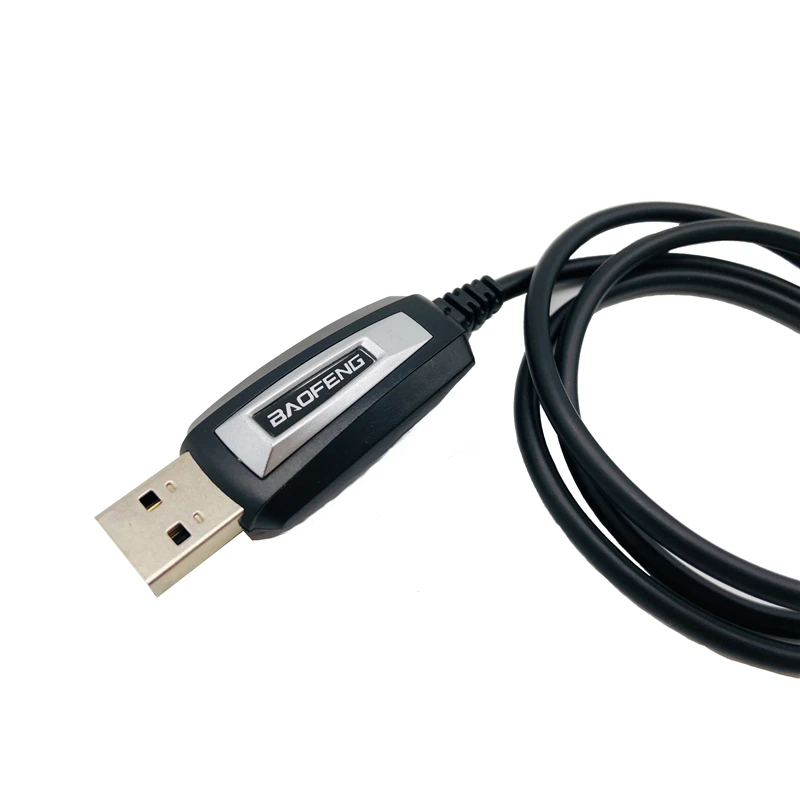 original baofeng portable usb programming cable with drive software cd for two way radio walkie talkie uv 5r bf888s uv 82 uv 3r free global shipping