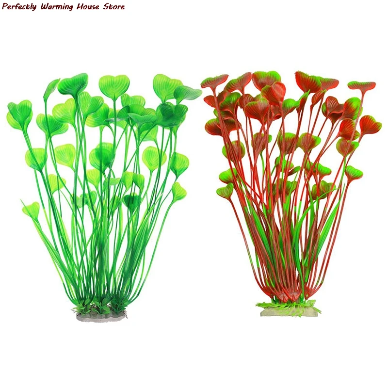 

Beautiful Artificial Aquarium Plants Decoration Fish Tank Water Plant Grass Ornament Plastic Decor About 40cm