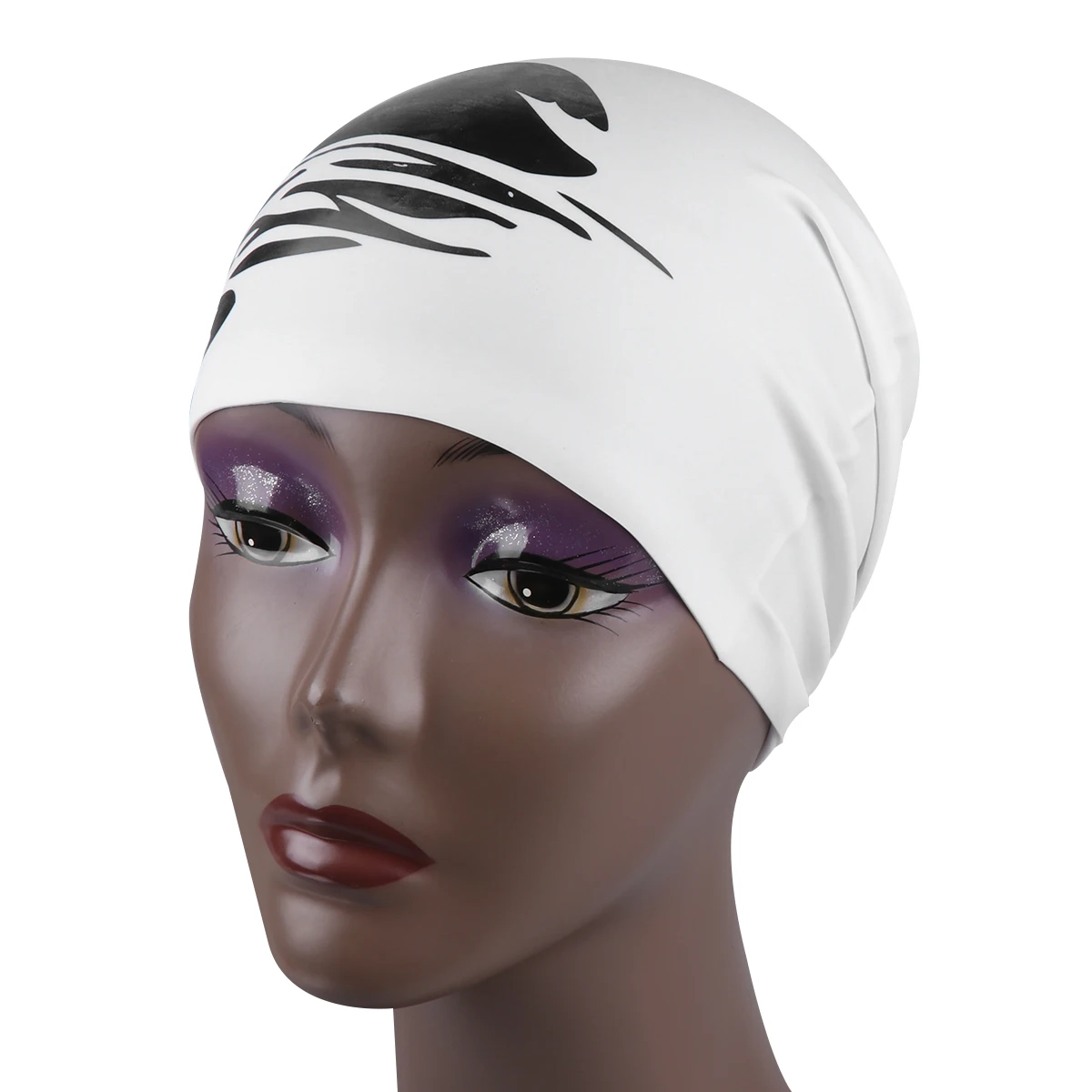 1 шт. водонепроницаемая защита для ушей лебедь длинные волосы практичная шапочка