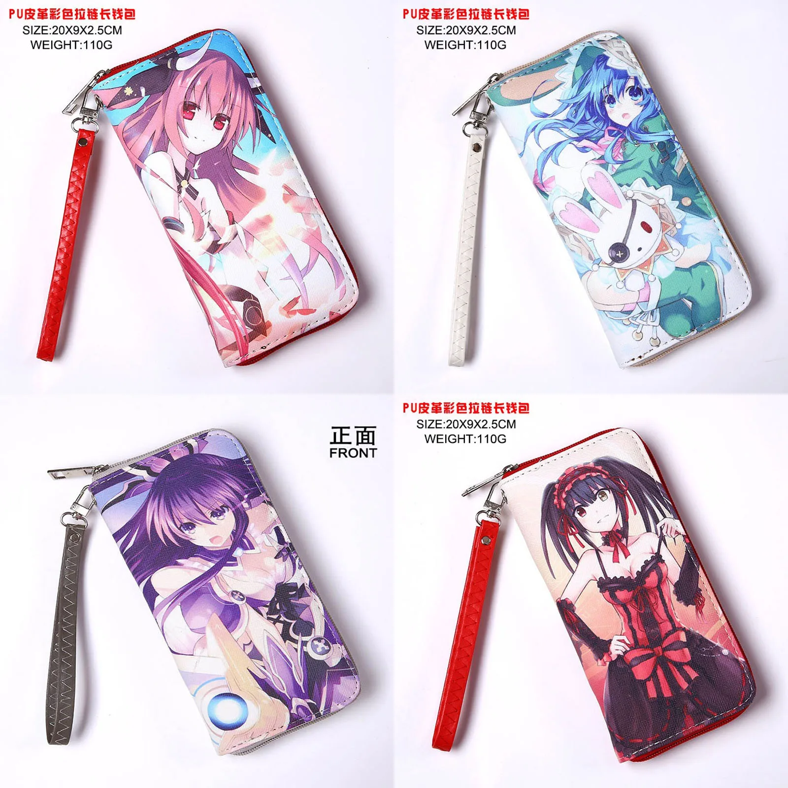 Длинный кошелек с рисунком из аниме Date A Live токисаки куруми держателем для карт