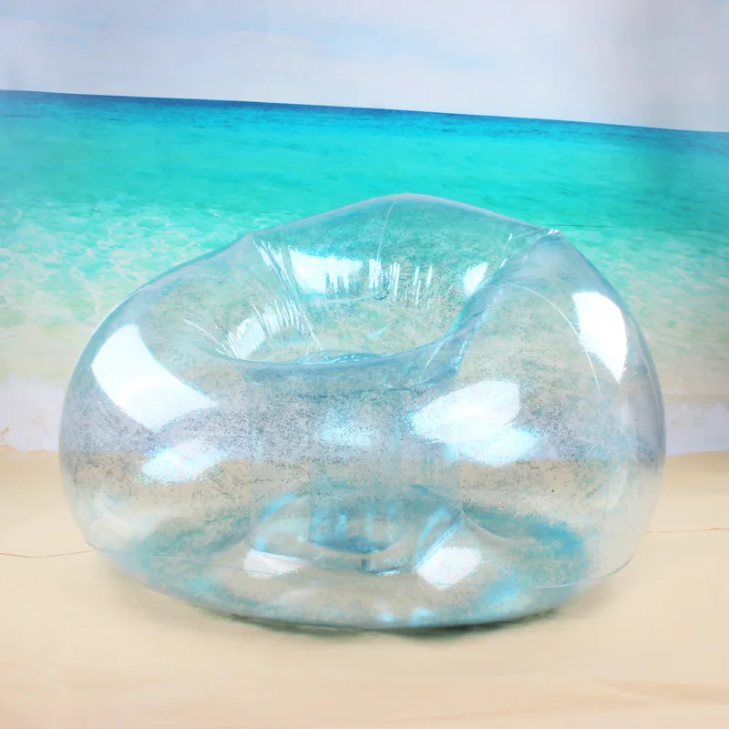 구매 게으른 사람에 대 한 새로운 풍선 소파 투명 한 밝은 조각 풍선 접는 갑판의 자 휴대용 PVC 풍선