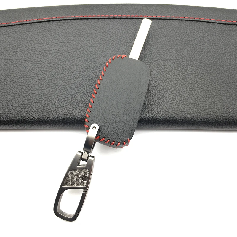 

3 Buttons Leather Car Key Case Cover for Lada Vesta Granta XRay Kalina Priora Sedan Sport for Renault / For Benz