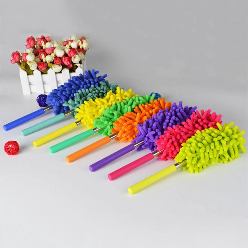 

1pcs Multifunction Keyboard Brushes Adjustable Cars Cleaning Dusters Dusting Brush Chenille Dust Shan Feather Duster purple