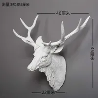 Deer head Antler wall hanging animal head Nordic style Decorative hanging home living room soft decoration art wall hanging