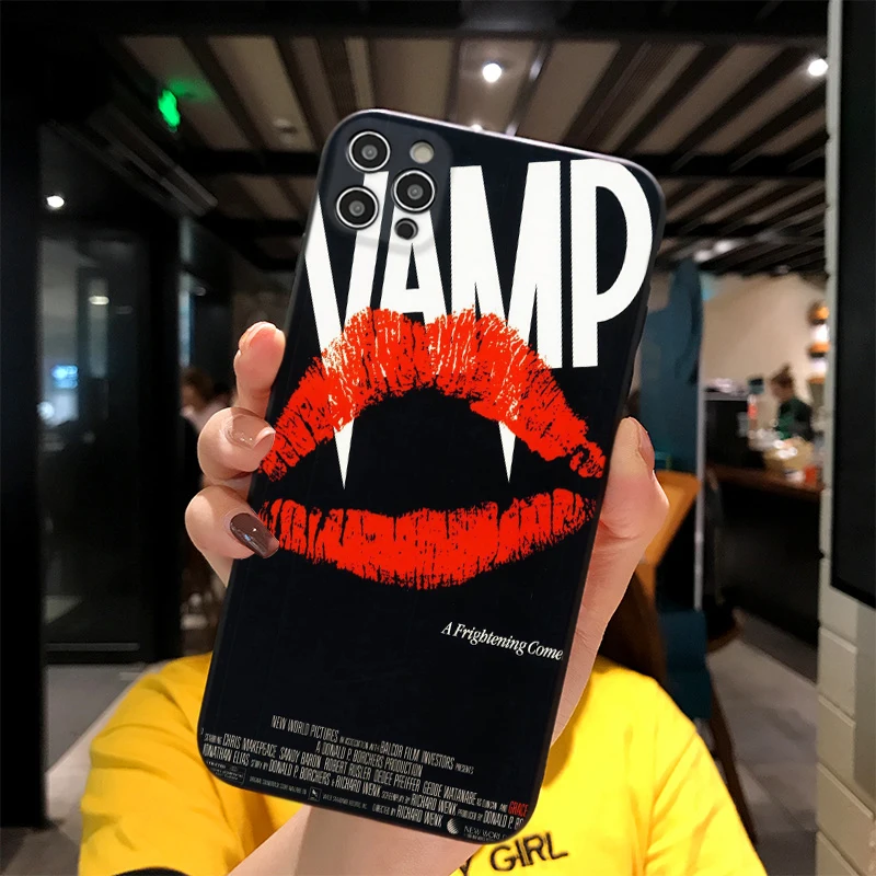 

For iPhone American Traditional Grim Reaper Print Soft Matt Apple Case 6 7 8 11 12 Plus Pro X XR MAX 2021 Cover