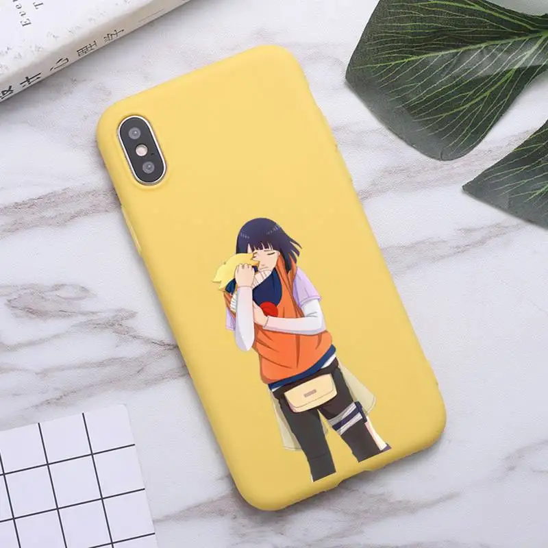 

Hyuga Hinata Naruto Japan anime Phone Case Candy Color for iPhone 6 7 8 11 12 s mini pro X XS XR MAX Plus