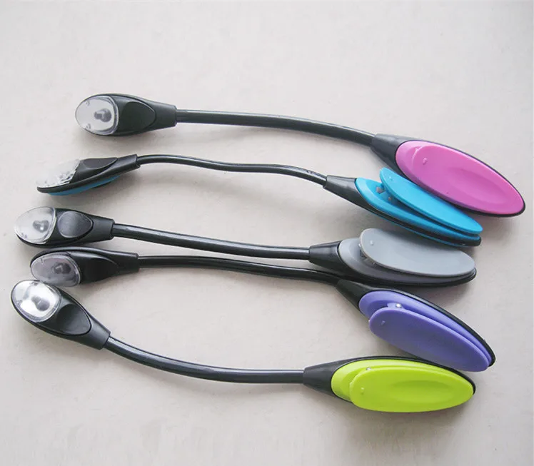 1 шт. Мини Гибкий пристегивающийся яркий книжный светильник светодиодный для