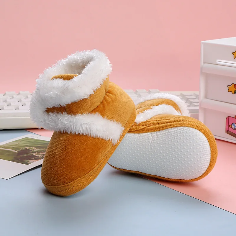 Милые осенне-зимние ботинки для младенцев ручной работы маленьких девочек и