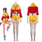 Аниме Cowboy Bebop Фей на День святого Валентина костюмы для косплея; Пиджак + шорты; Карнавальный костюм на Хэллоуин, костюм