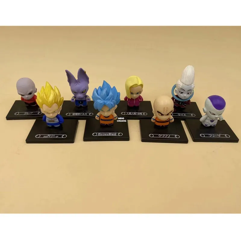 8 шт./компл. Dragon Ball Goku Black Frieza Gotenks Piccolo Krillin trunks ПВХ фигурка Коллекционная модель