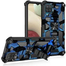 Camouflage Fall-proof Shock-Proof And Wear-Resistant Phone Case For Samsung A12 A22 A32 A02S A52 Cove Case Ring Shockproof Armor
